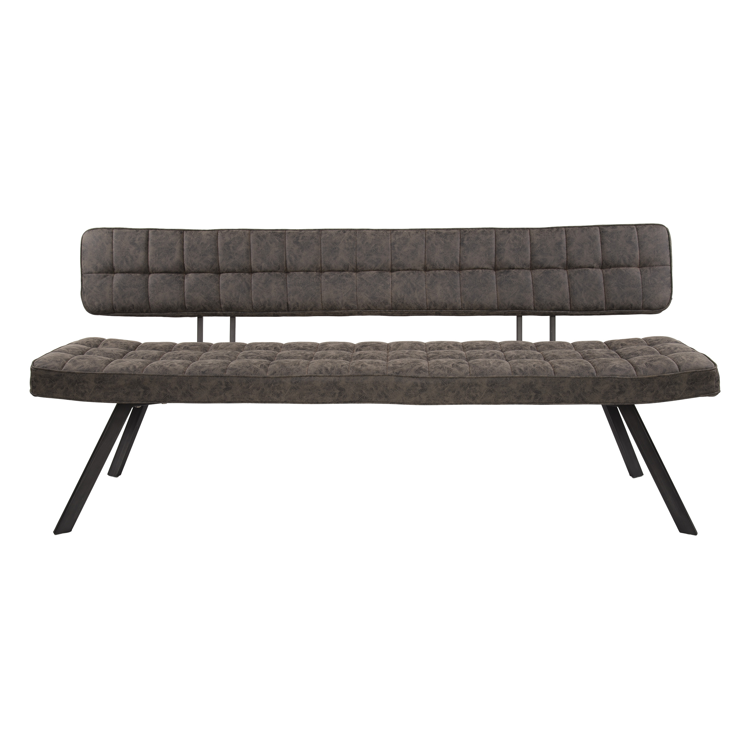 Canapé de salle à manger 180 cm - Wax PU marron foncé