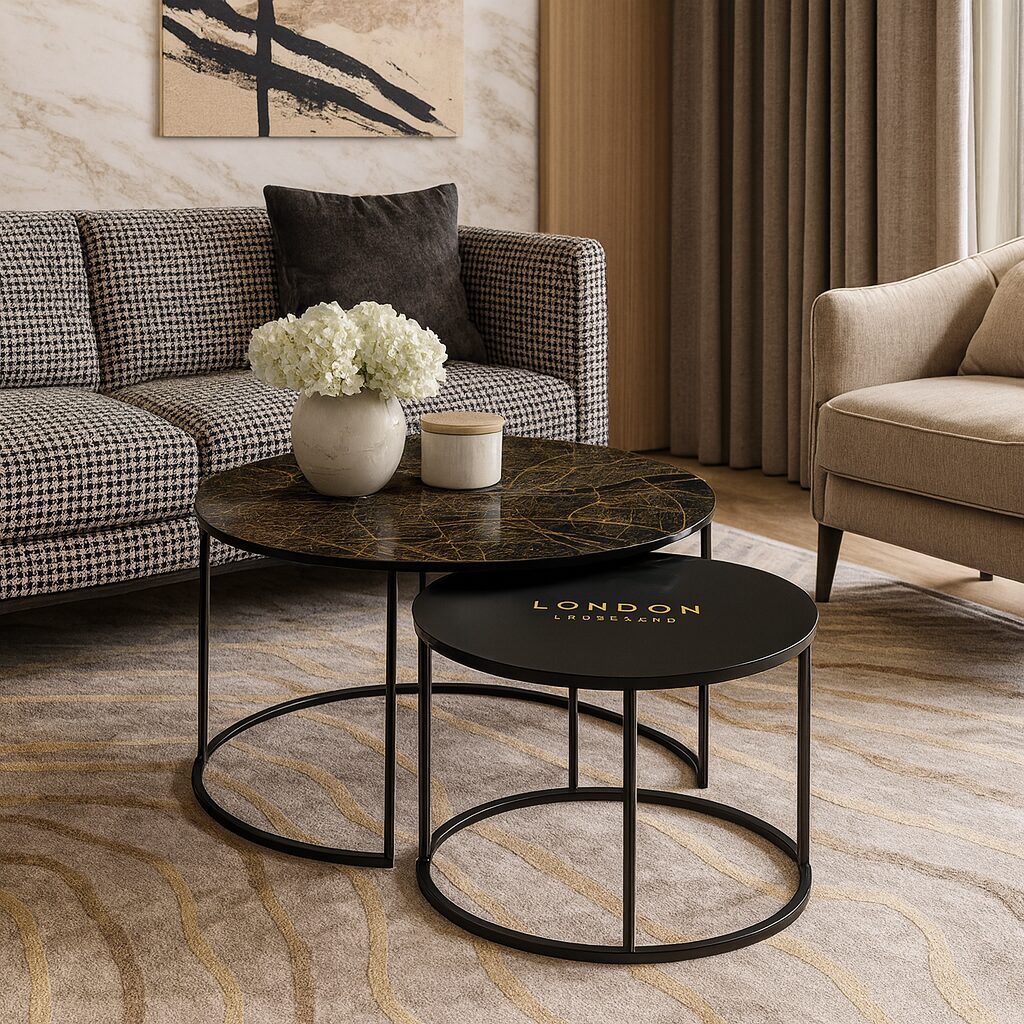 Table basse Noir - London Gold