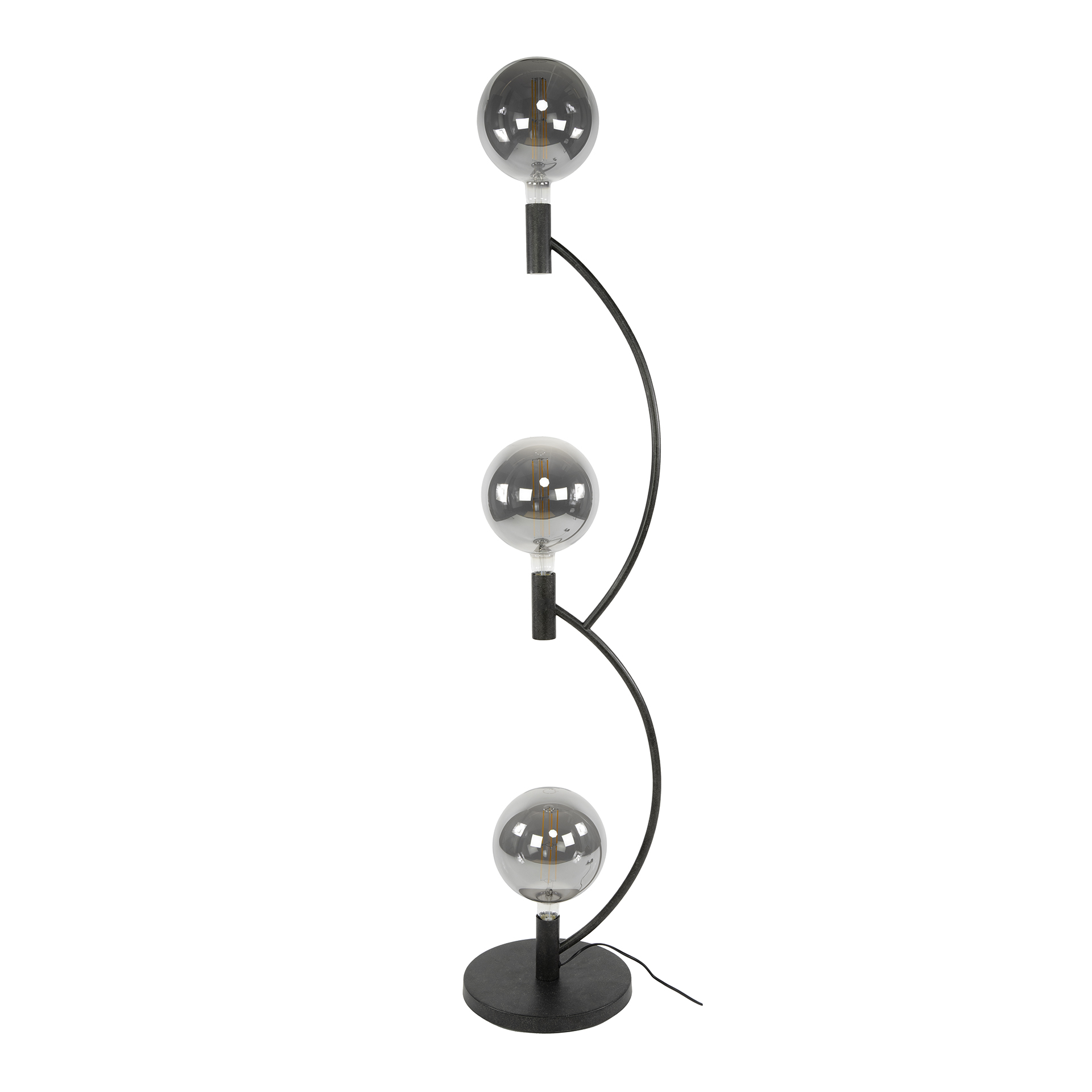 Lampadaire Arcus 3 lumières - Noir arctique