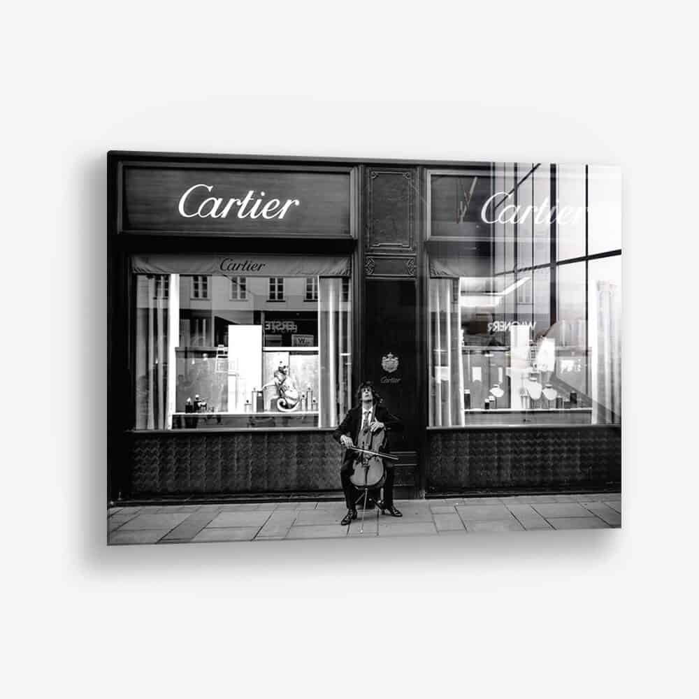 Cello Player - Verre