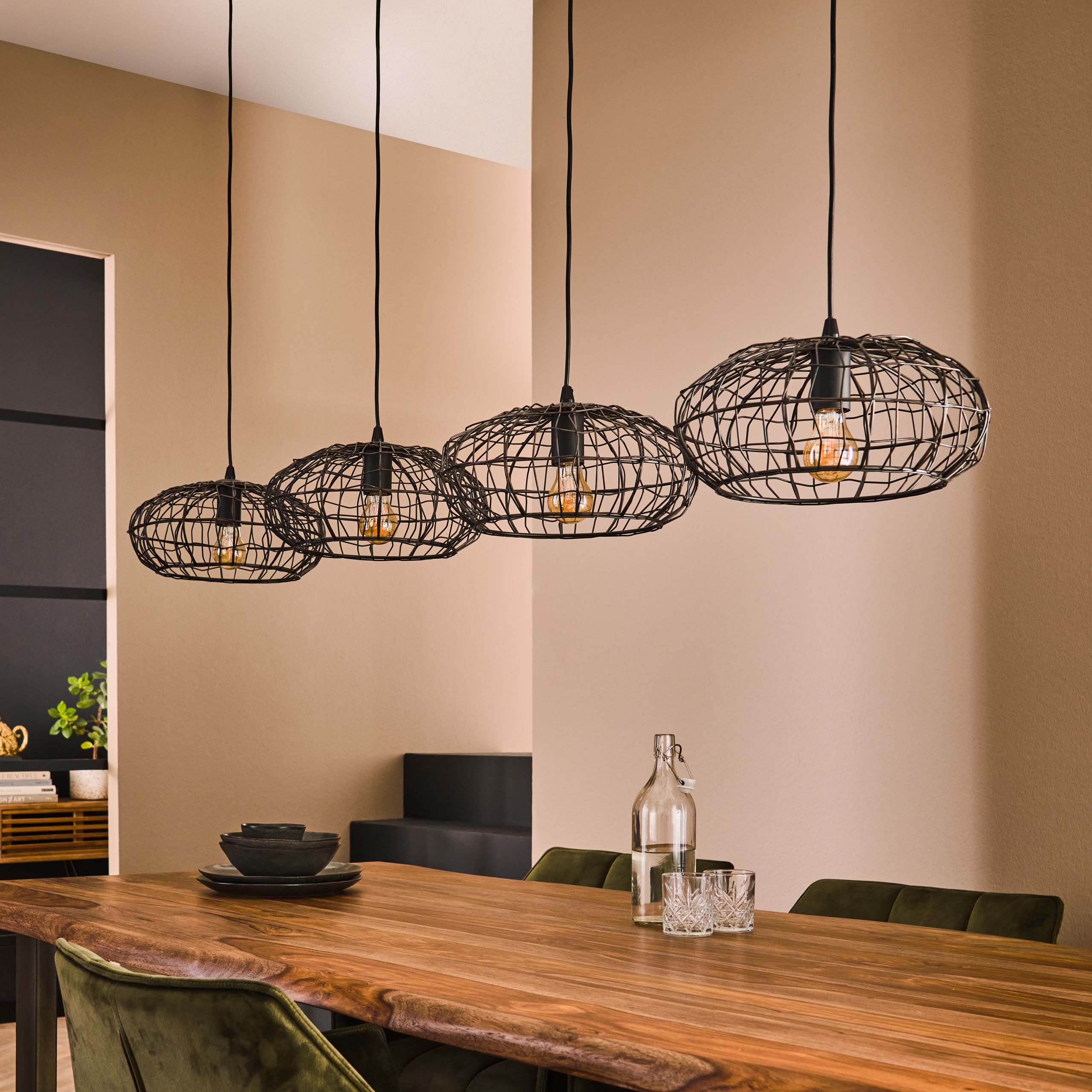 Lampe suspendue 4L connect XL / Noir marron