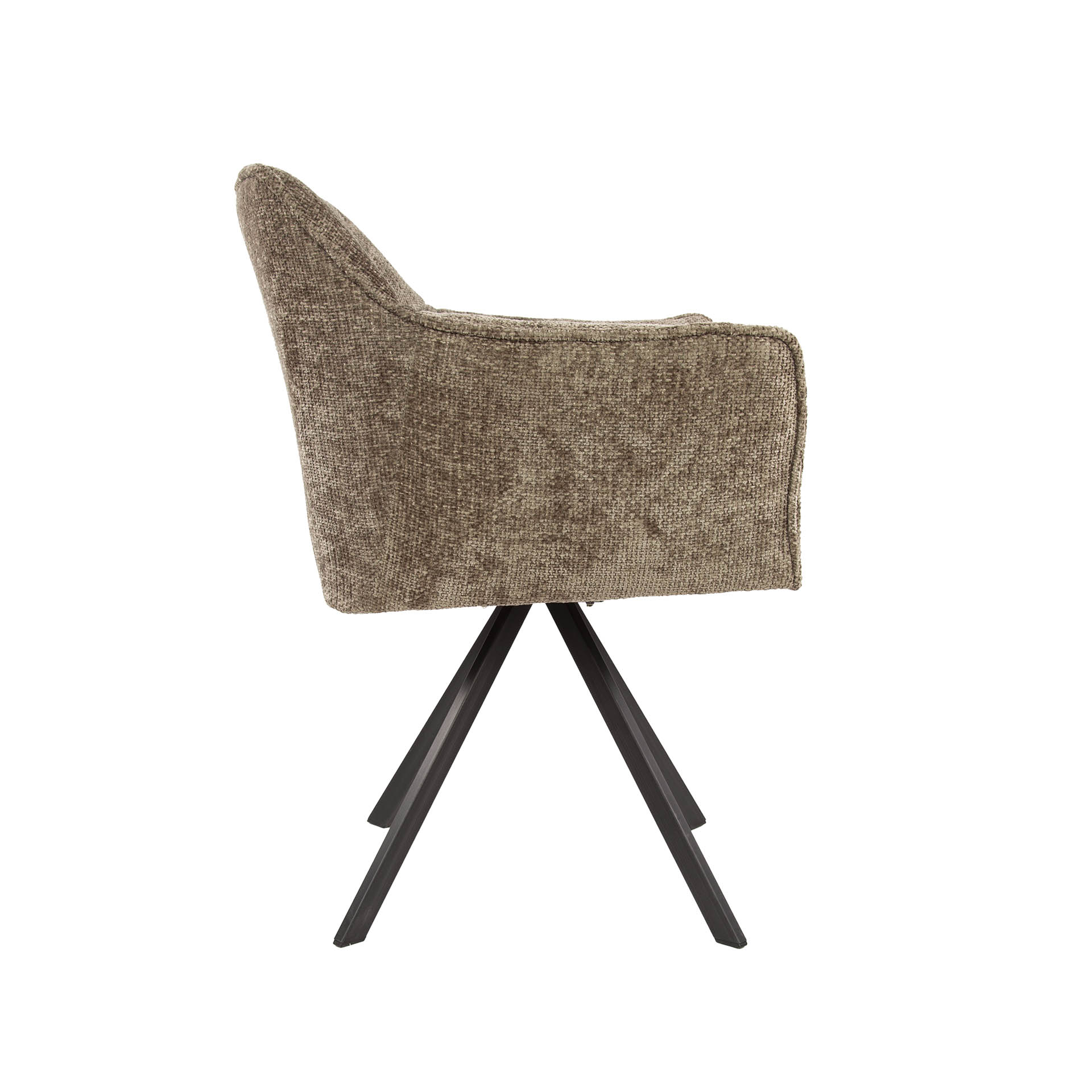 Chaise Raster rotative - emballée par 2 - Hoven champagne