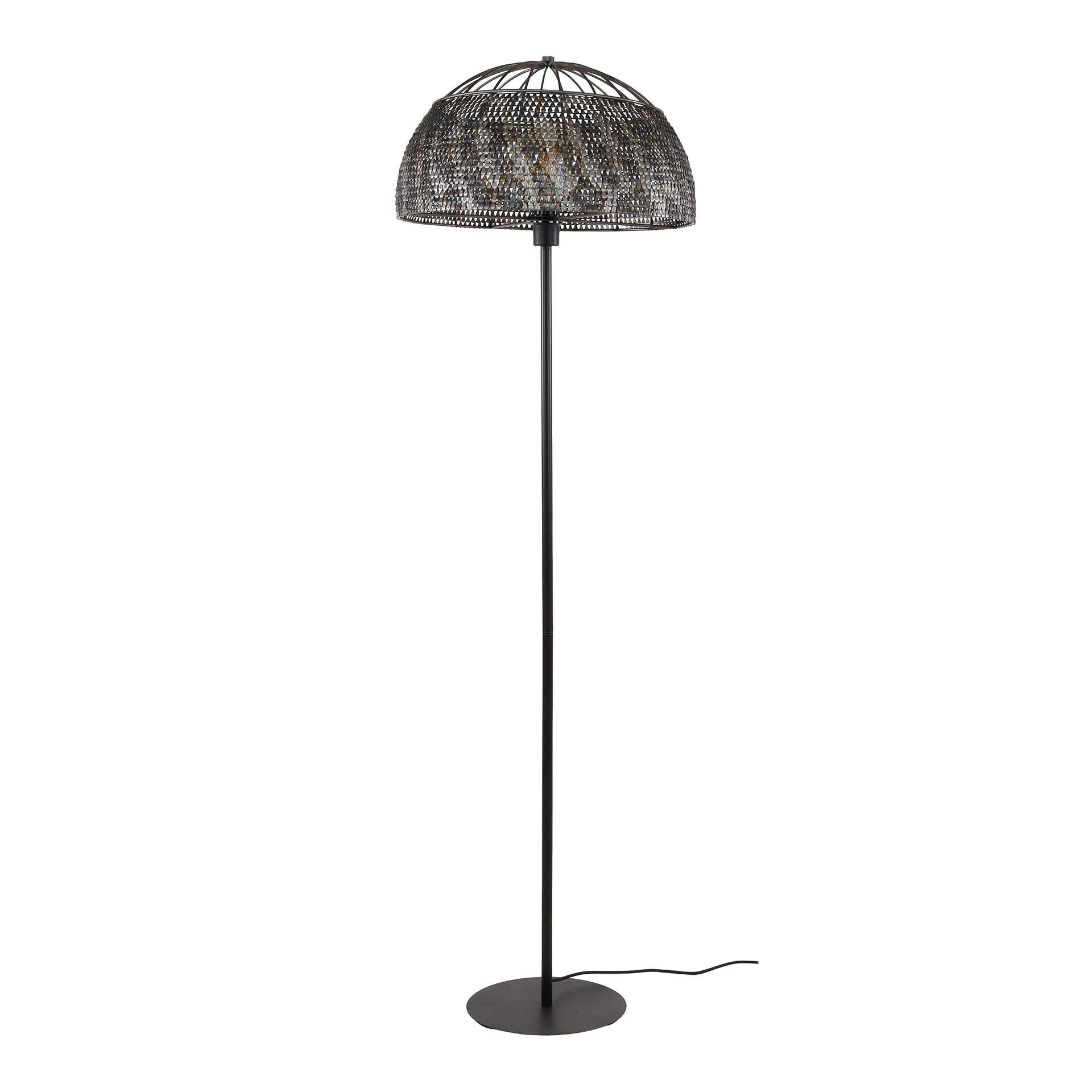 Lampadaire Ø50 armor ouvert / Brun noir