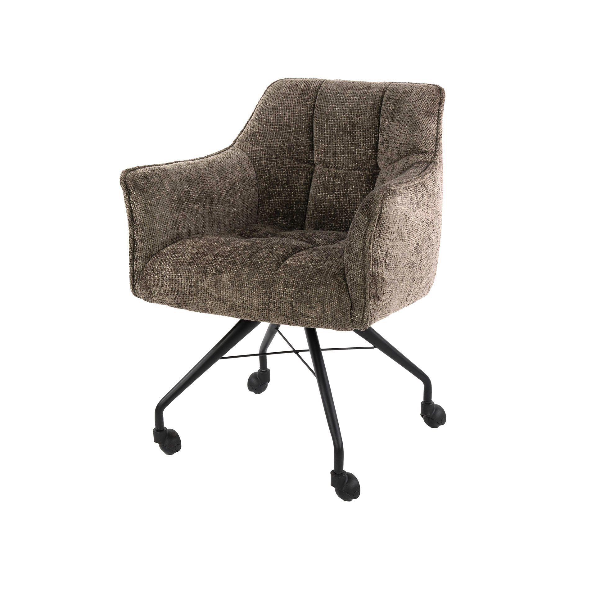 Fauteuil Raster à roulettes - par 2 - Hoven taupe