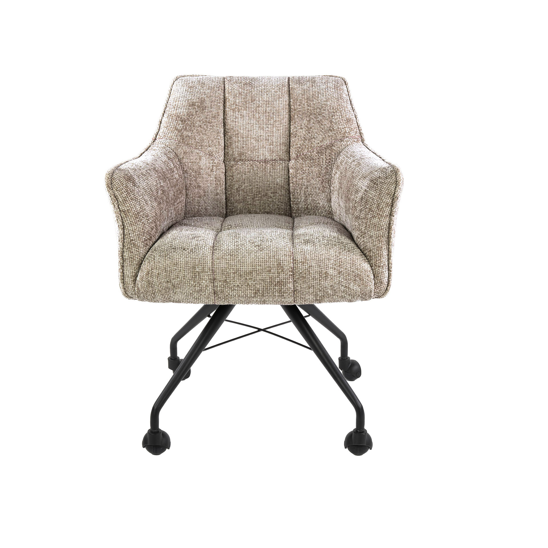 Fauteuil Raster roulettes - par 2 - Hoven sable