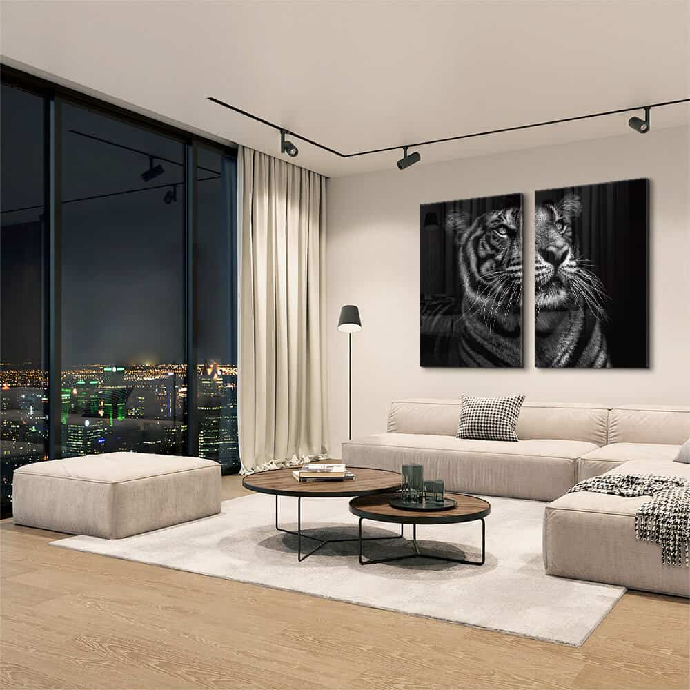 Bundle: "B&W Tiger" (2x) – Verre
