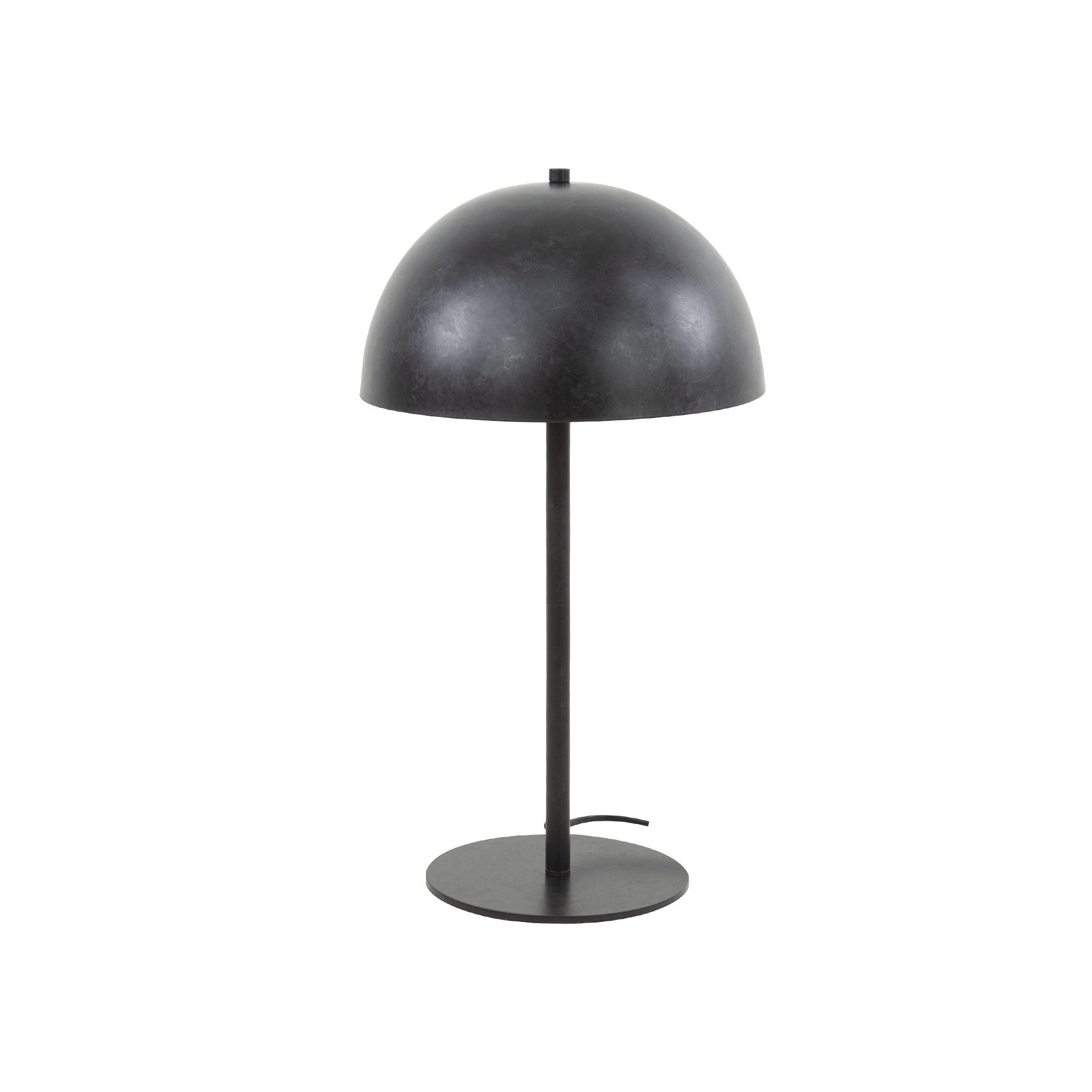 Lampe de table 2L bouclier métal / Charbon
