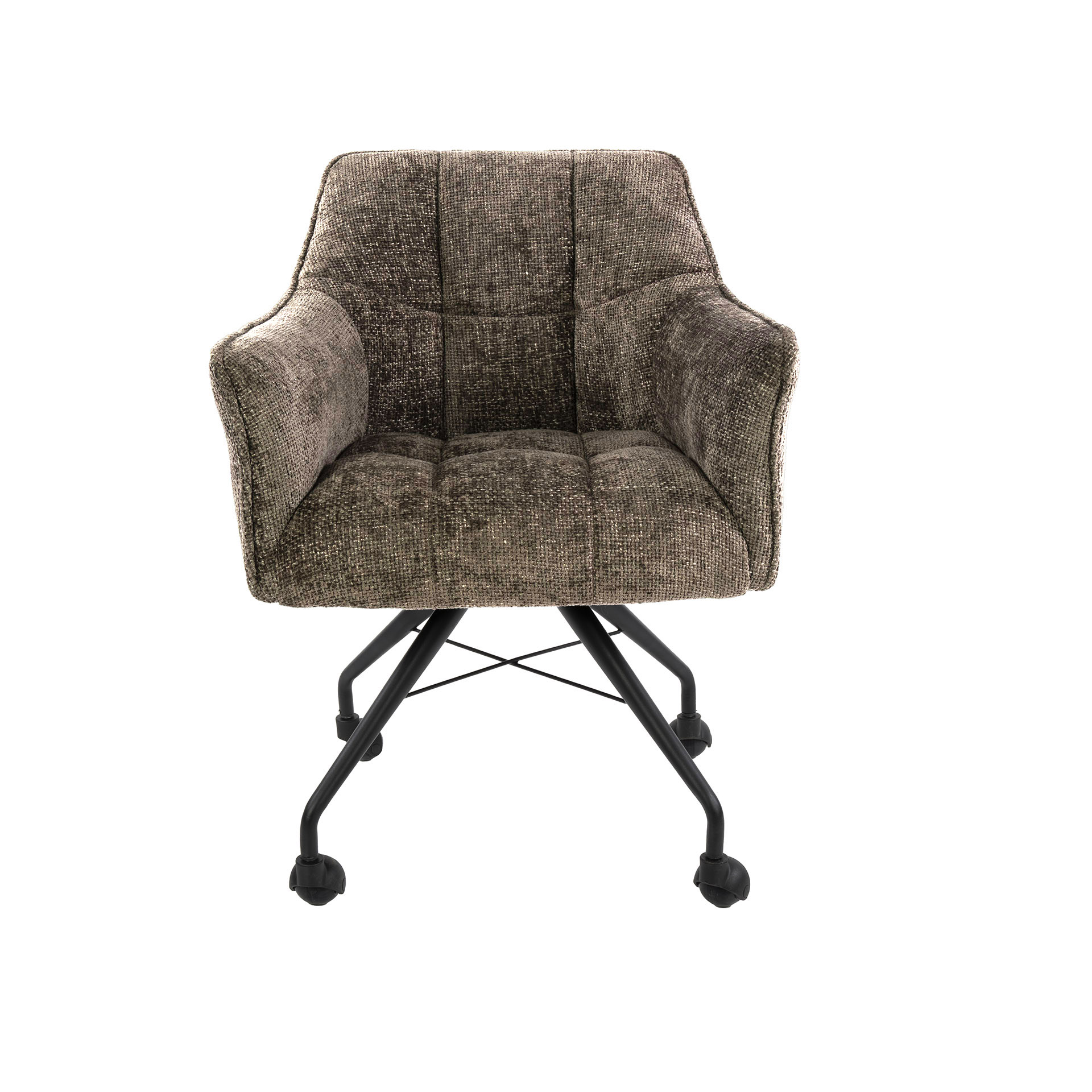Fauteuil Raster à roulettes - par 2 - Hoven taupe