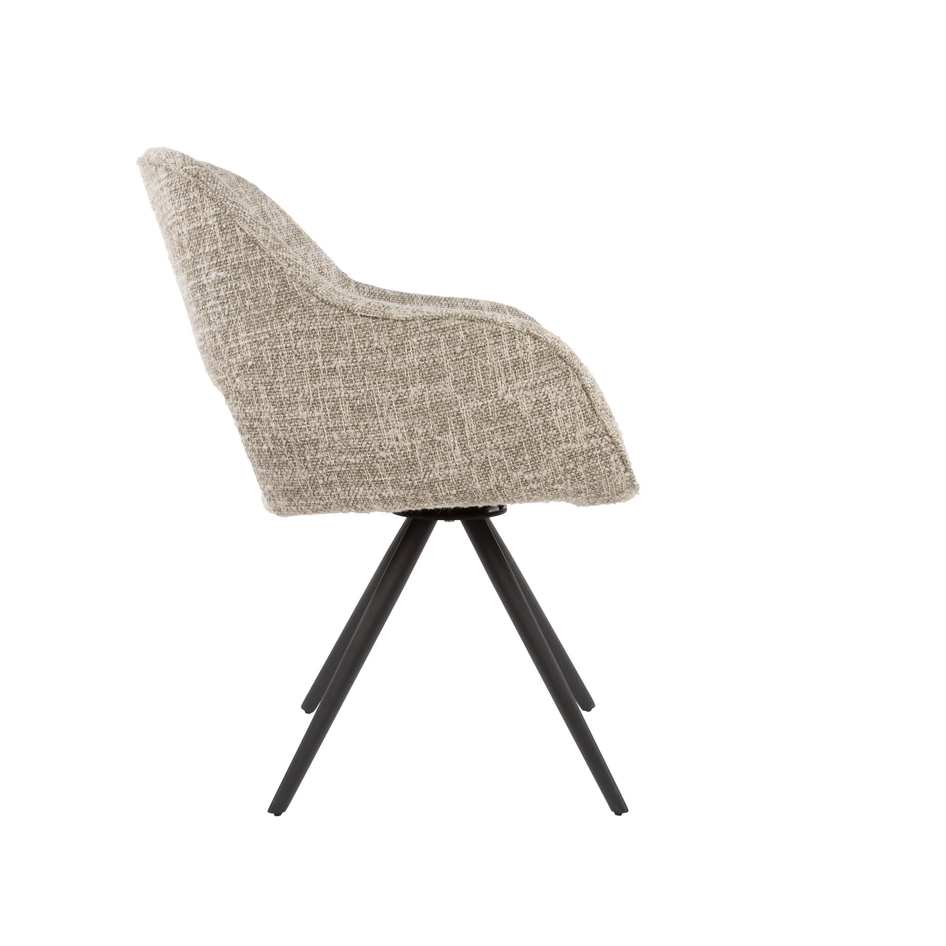 Fauteuil à ressorts pivotant. VPE2 / Aigle blanc cassé