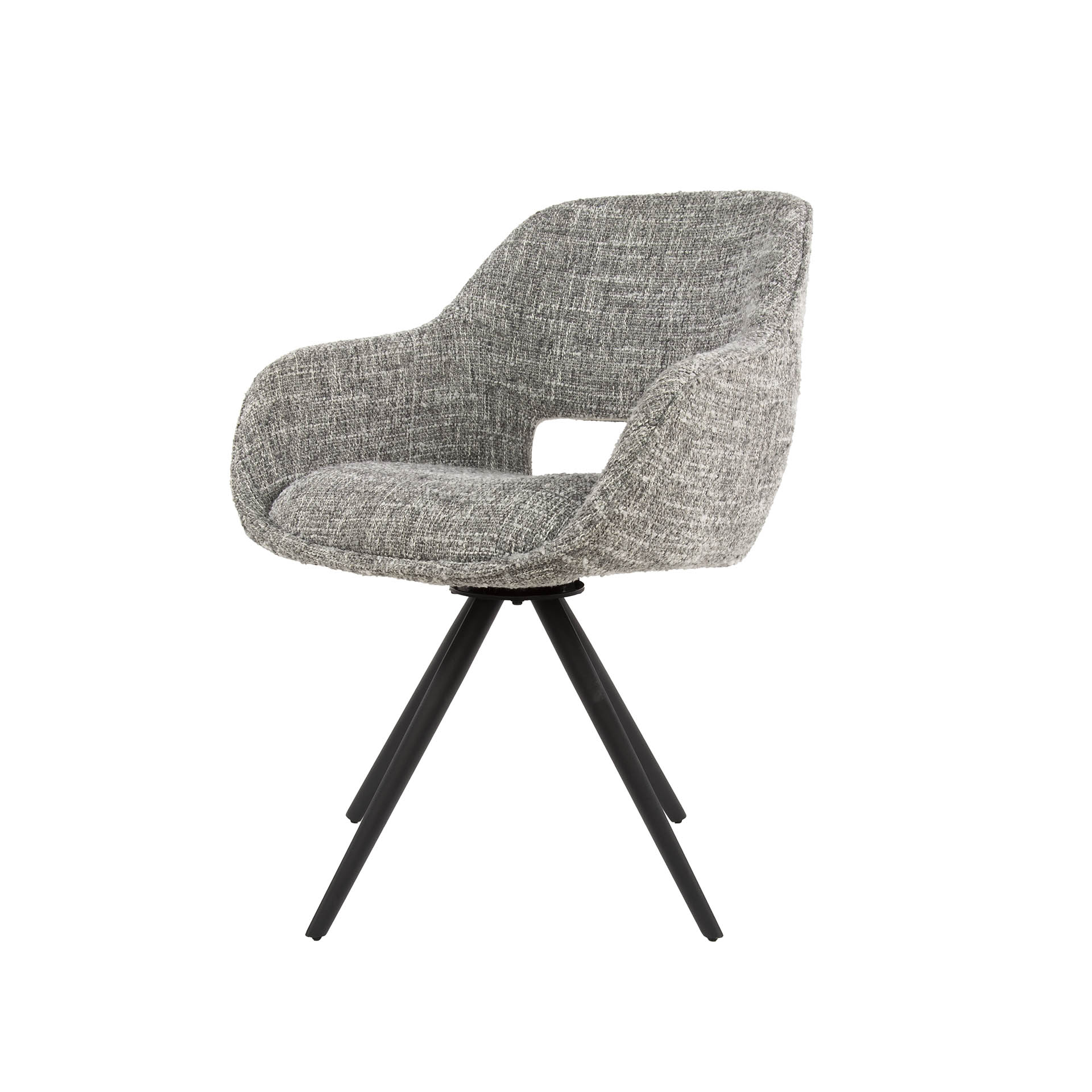 Fauteuil à ressorts pivotant. VPE2 / Aigle gris acier