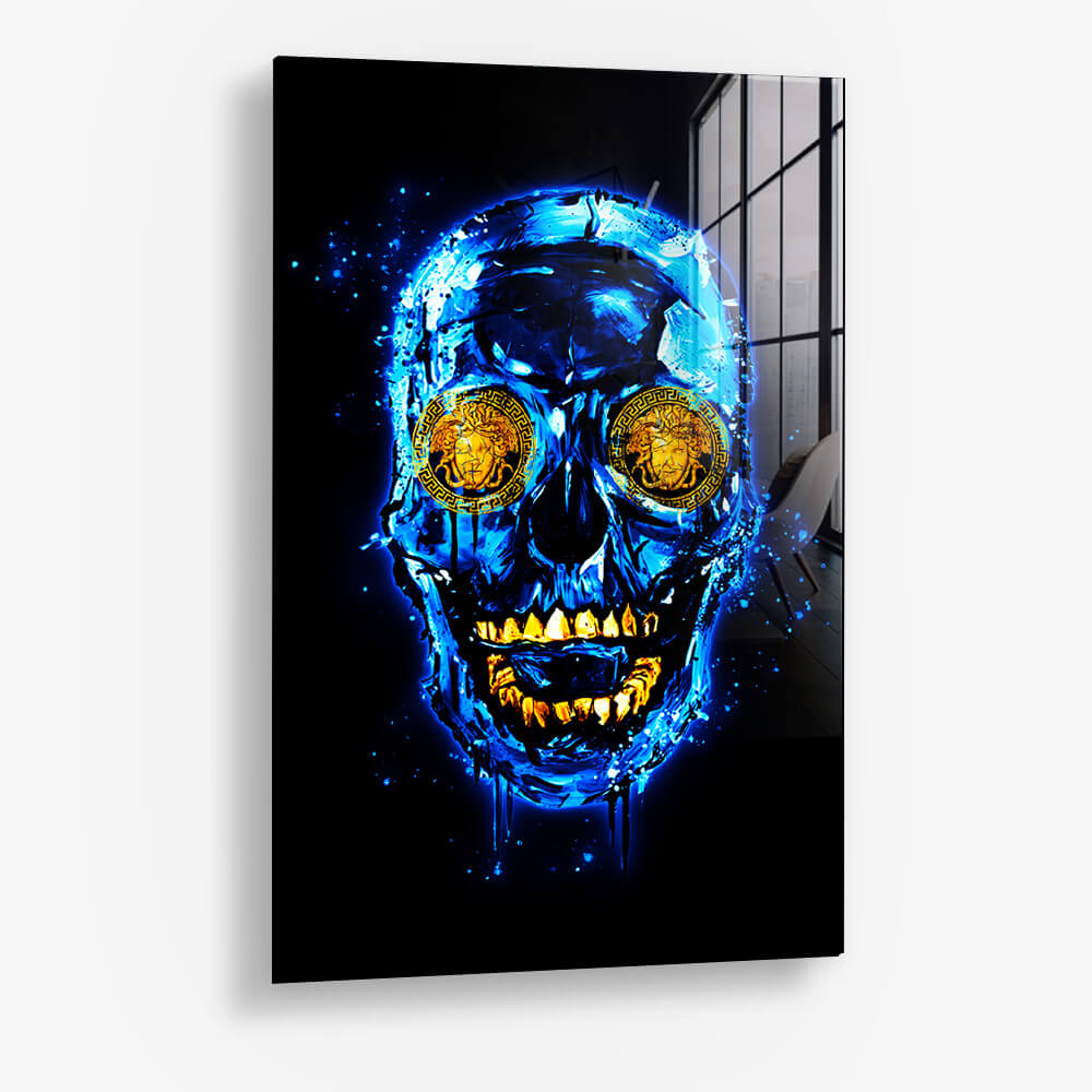 Blue Skull (Limited Edition) - Verre