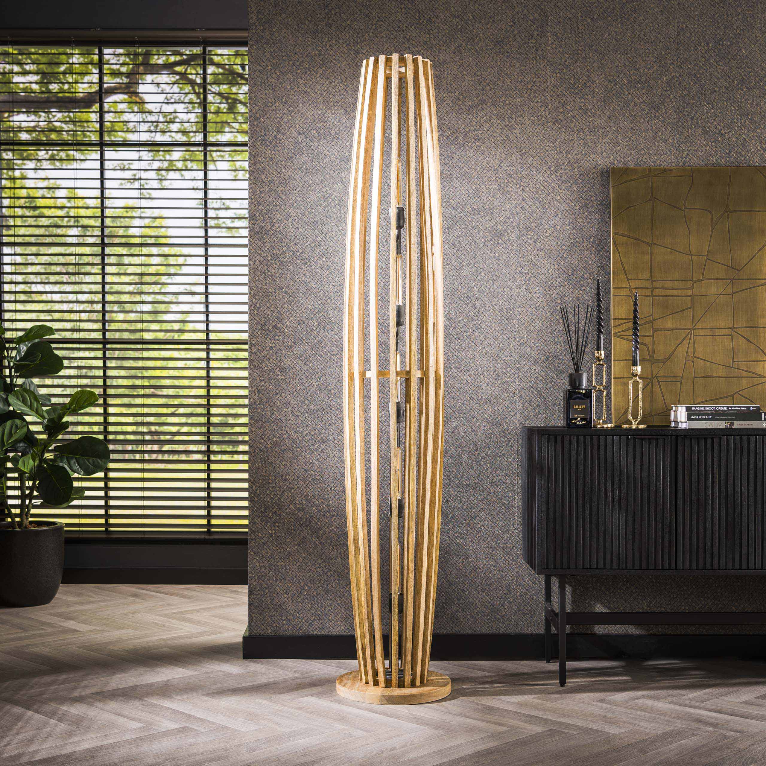 Lampadaire 5L orbite XL / Manguier massif naturel