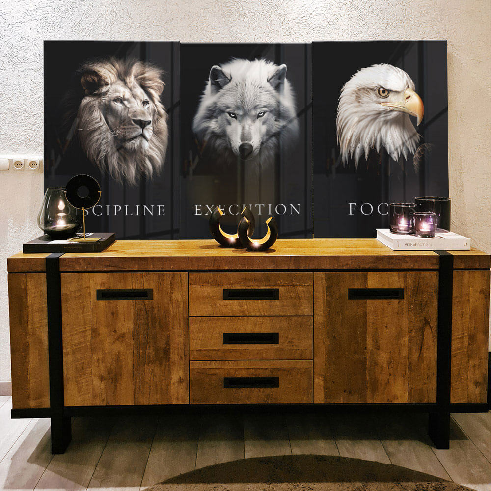 Bundle: "B&W Tiger" (2x) – Verre