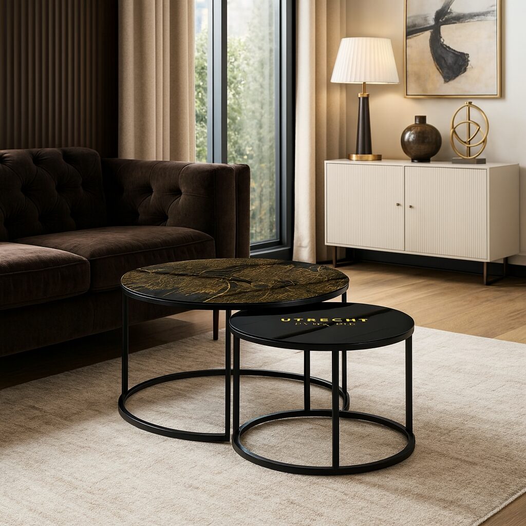 Table basse Noir - Utrecht Or