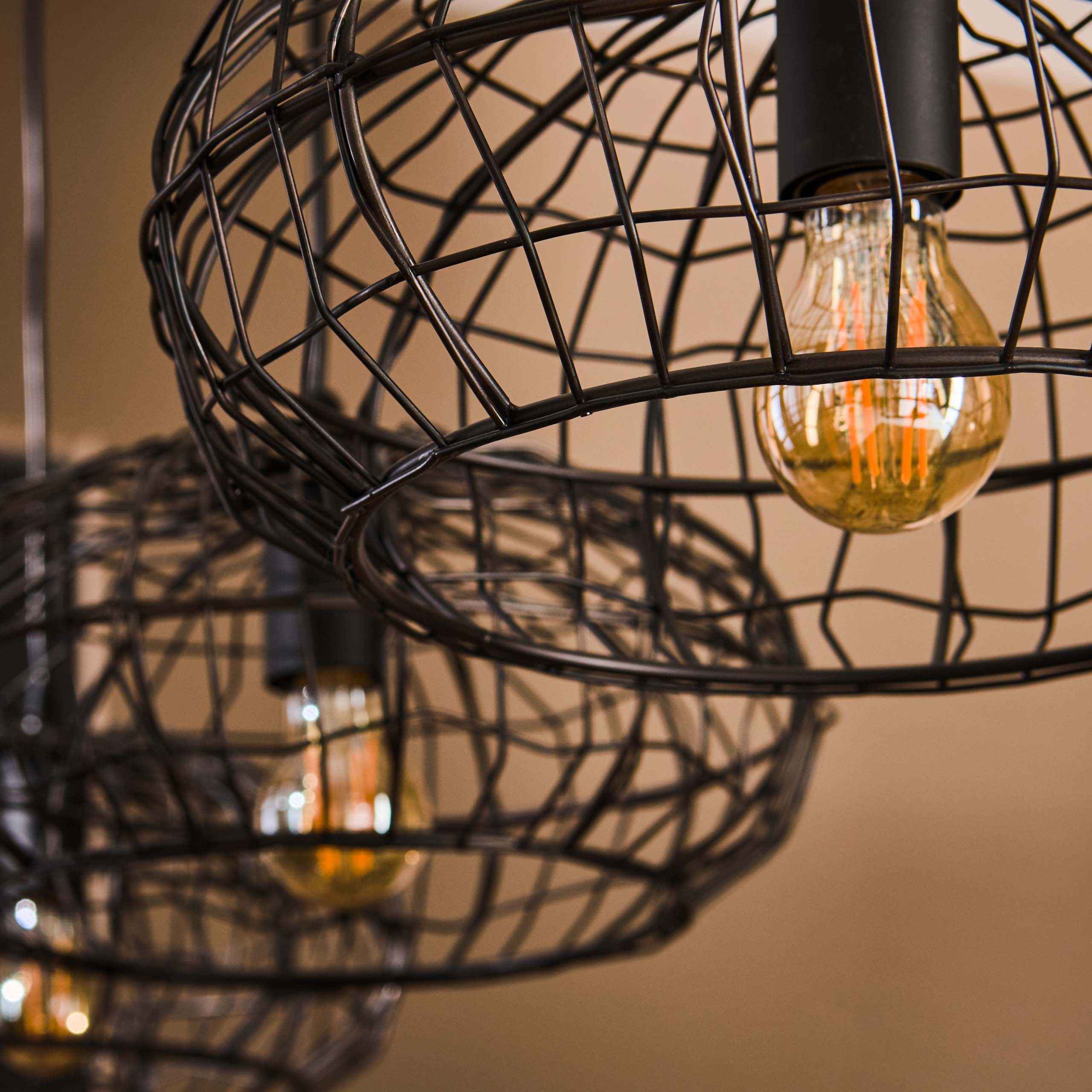 Lampe suspendue 4L connect XL / Noir marron