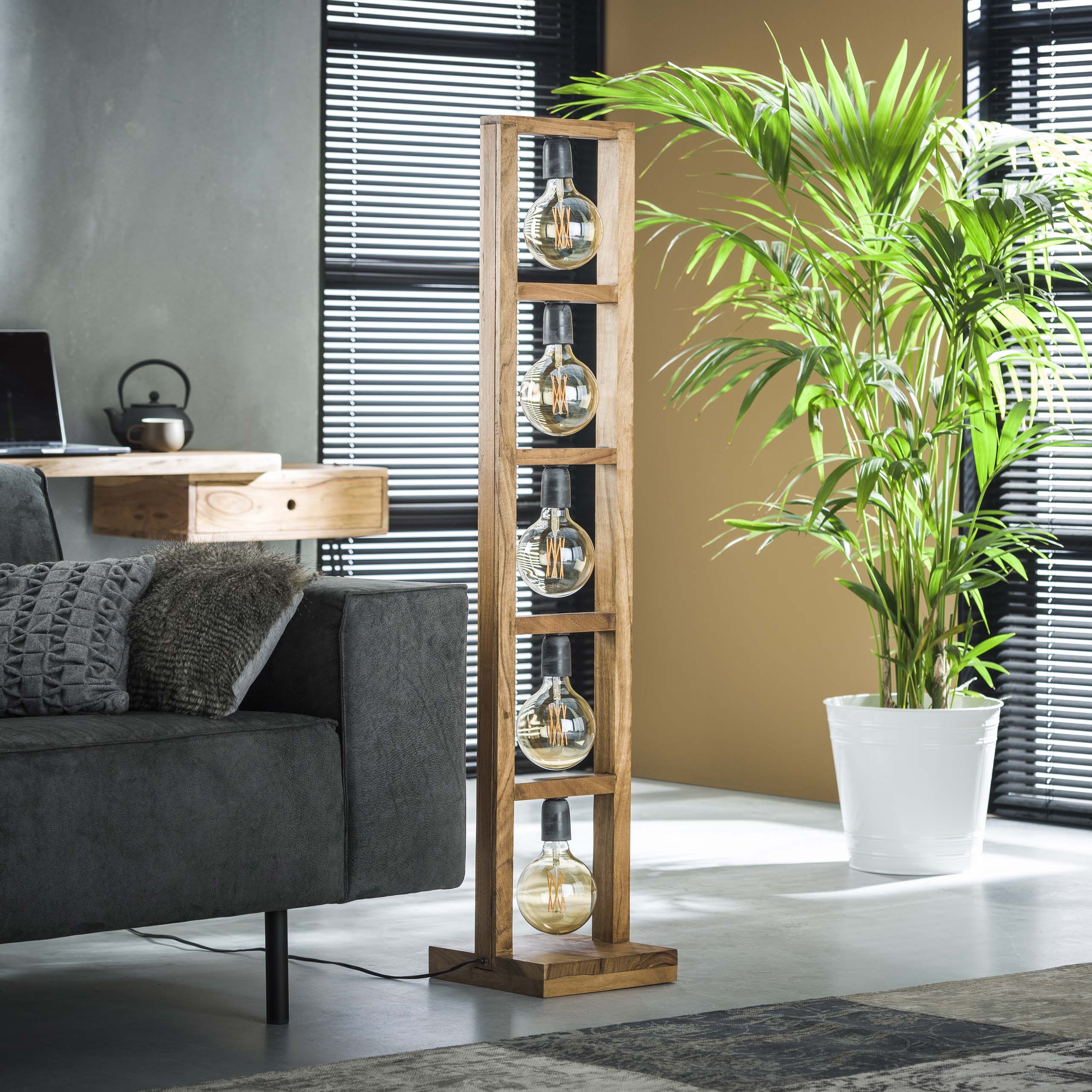 Lampadaire 5L Chêne