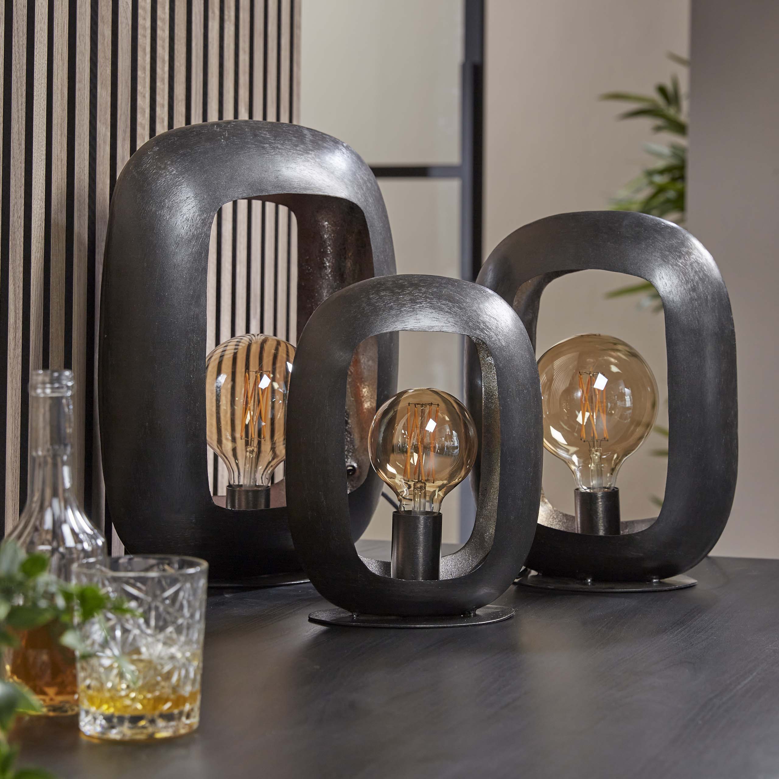 Lampe de table Arch / Nickel noir