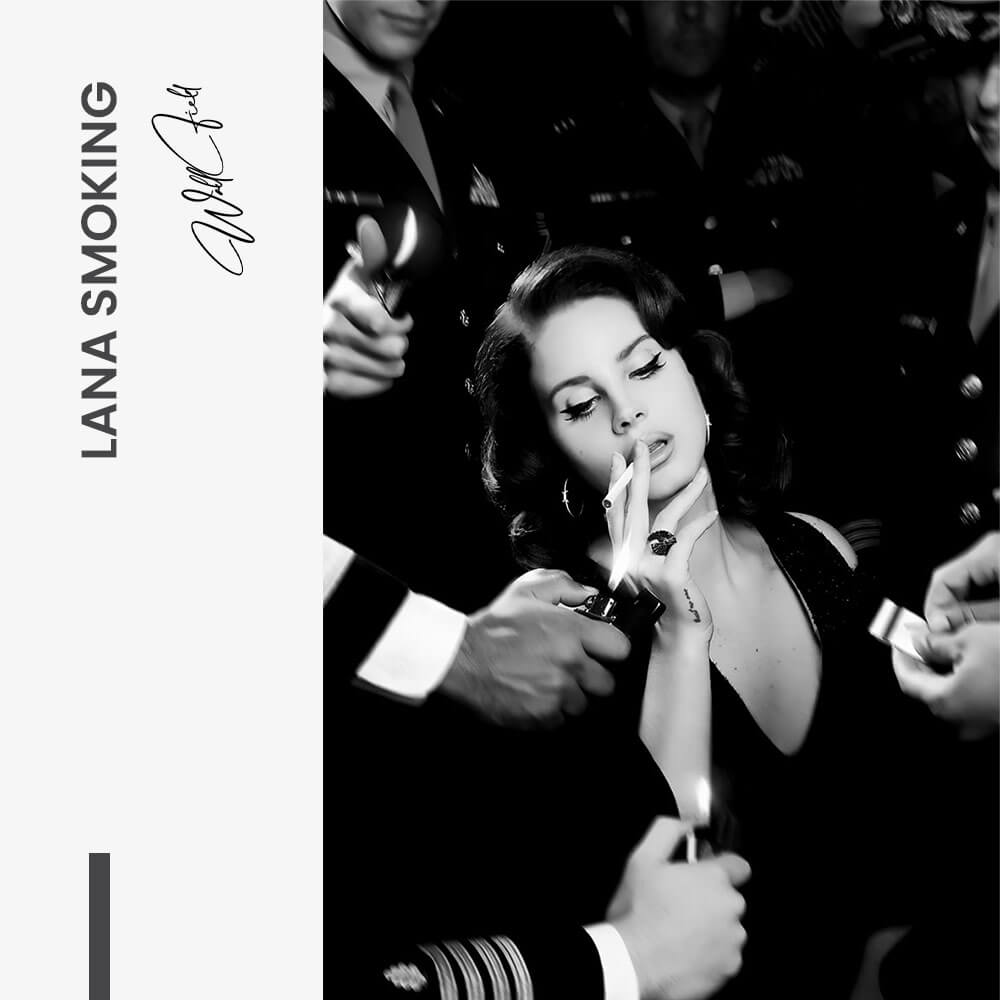 "Lana Smoking"