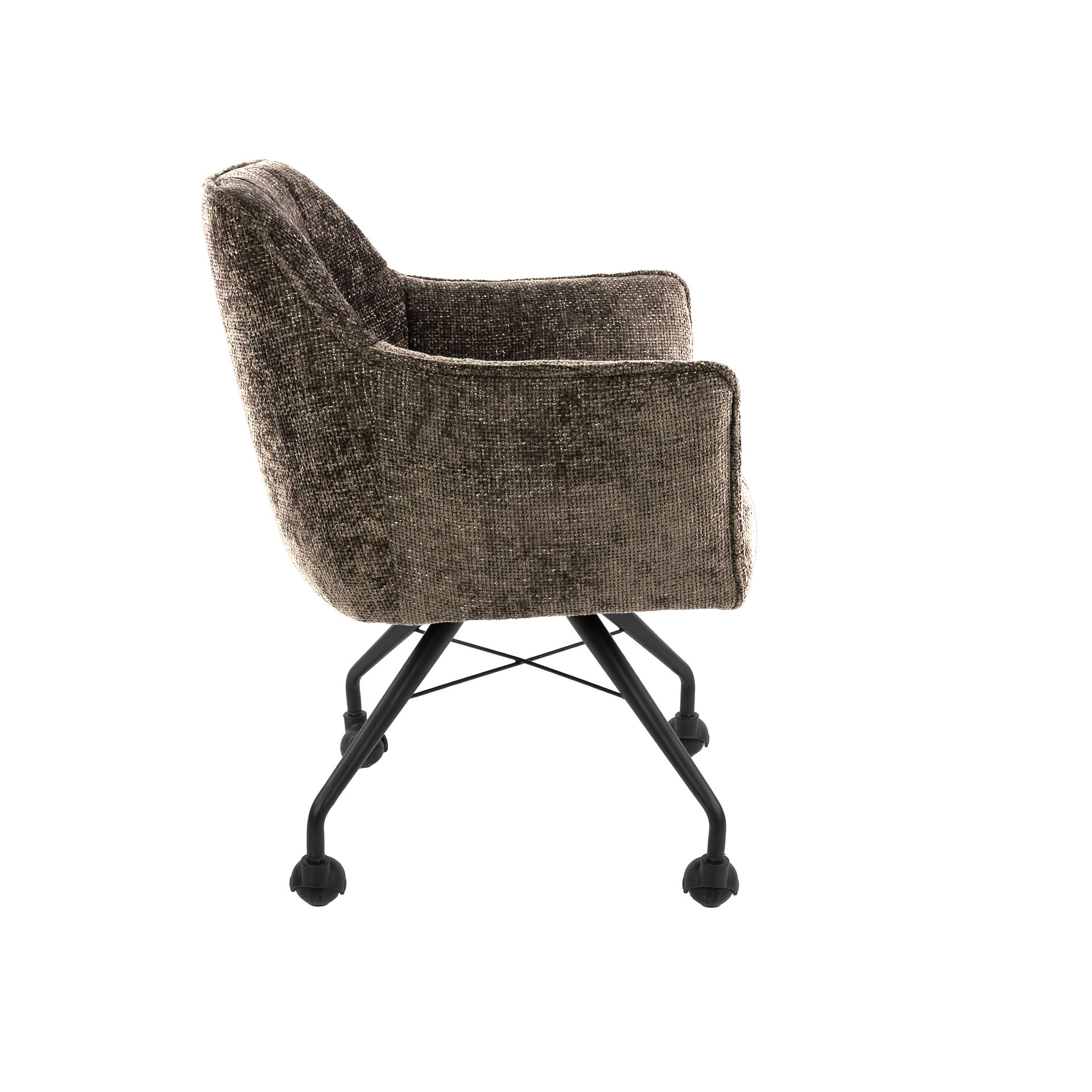 Fauteuil Raster à roulettes - par 2 - Hoven taupe