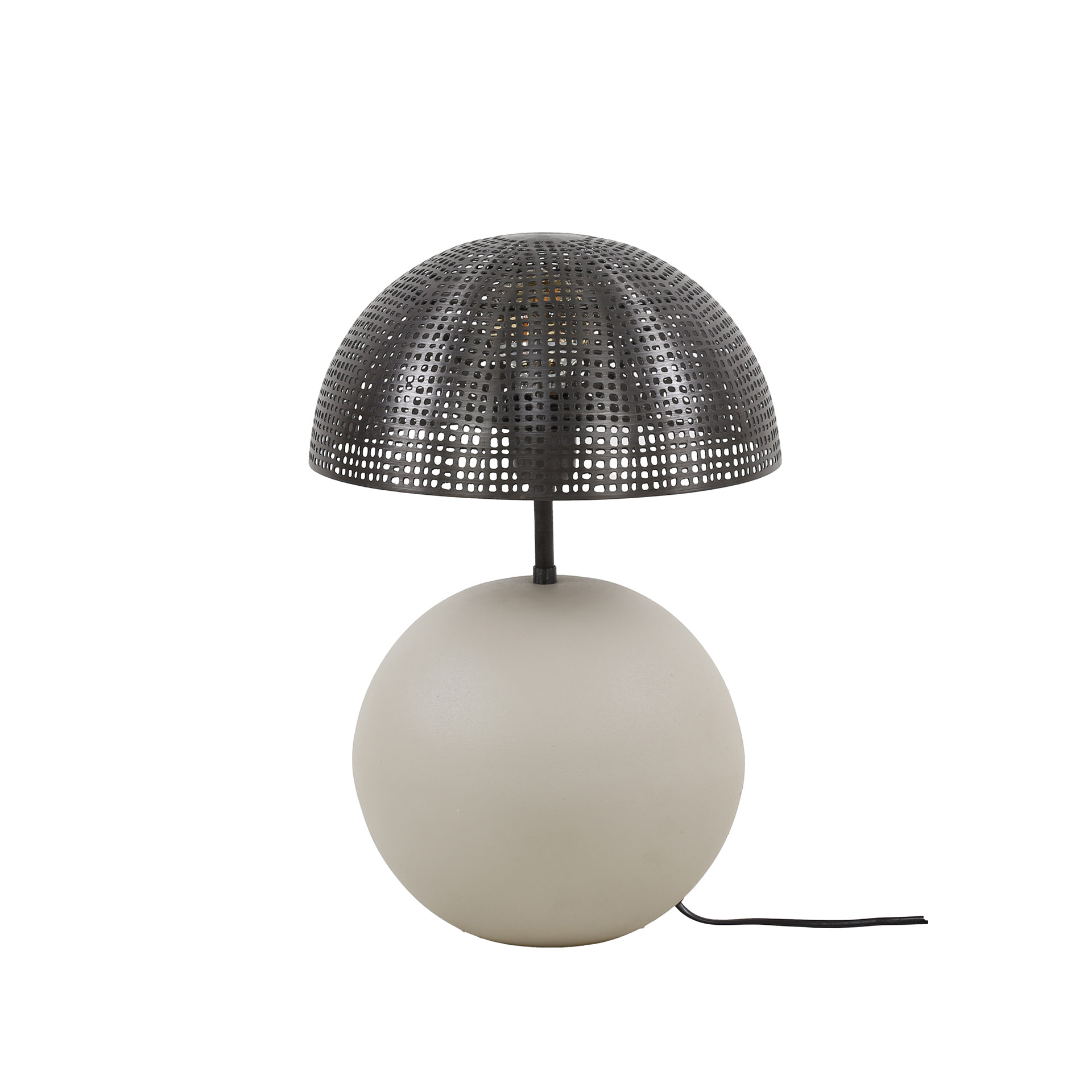 Lampe à poser 1L sphère naturel / Gris naturel