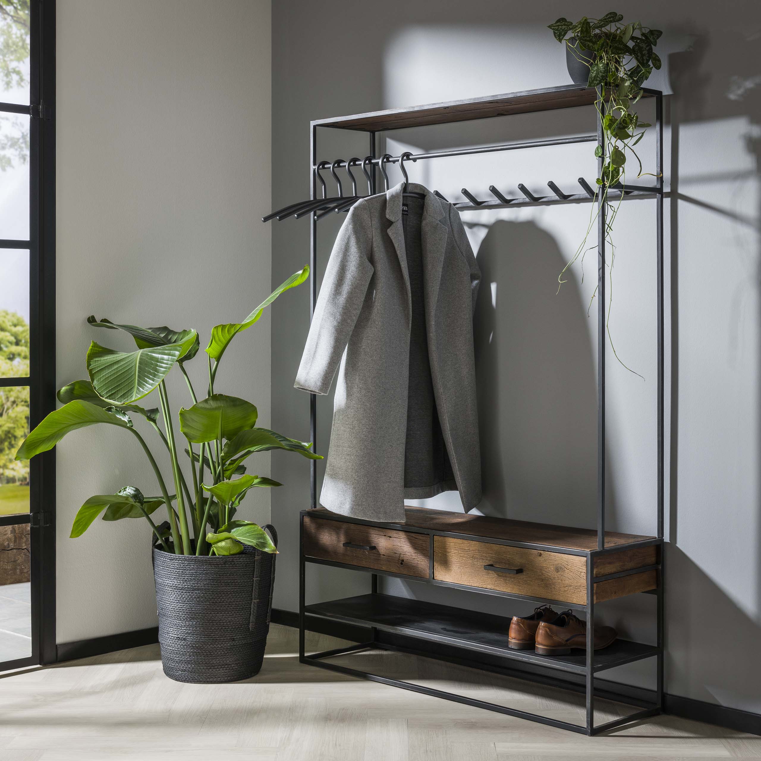 Meuble armoire Mélange 2L / Bois dur robuste