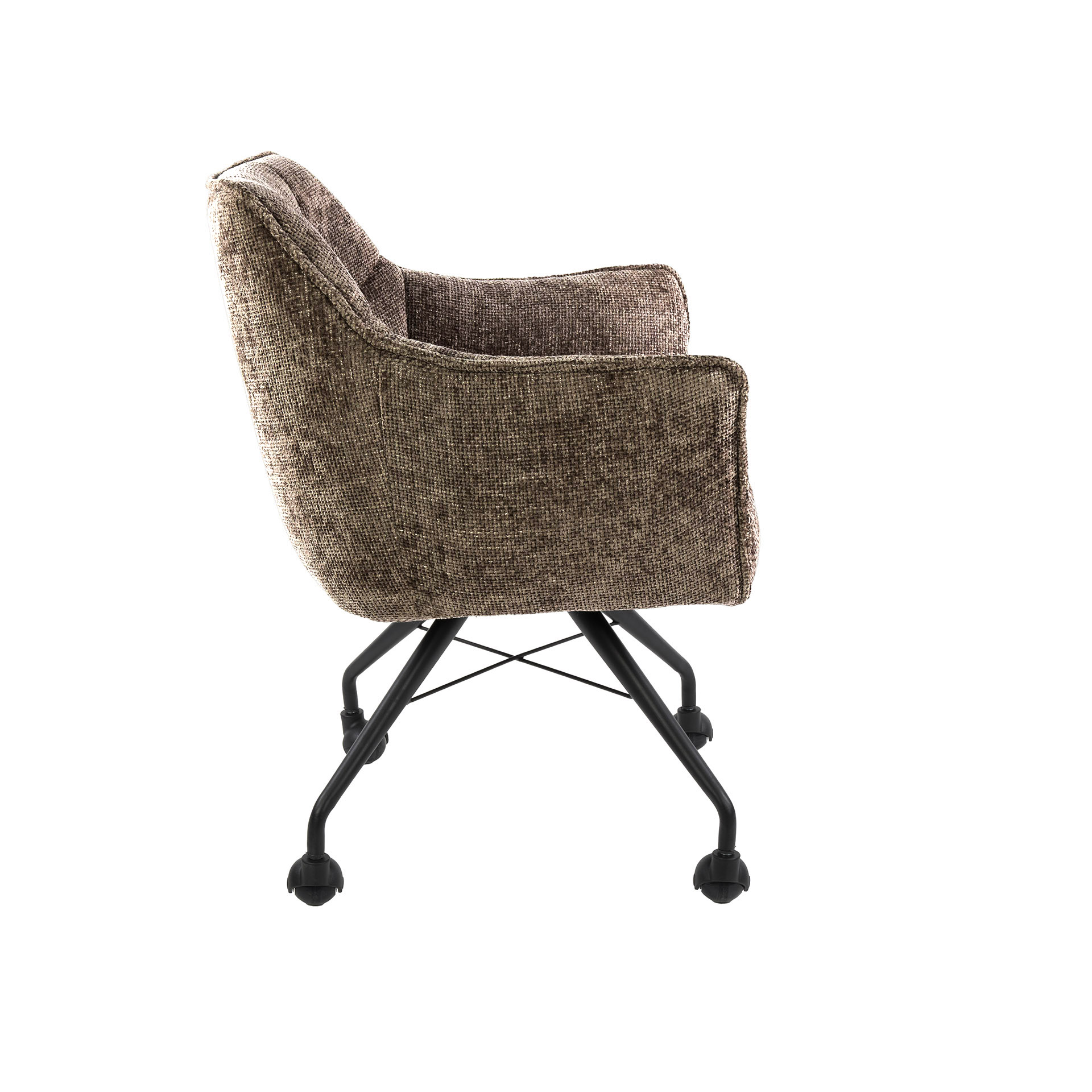 Fauteuil Raster roulettes - emballé par 2 - Hoven champagne
