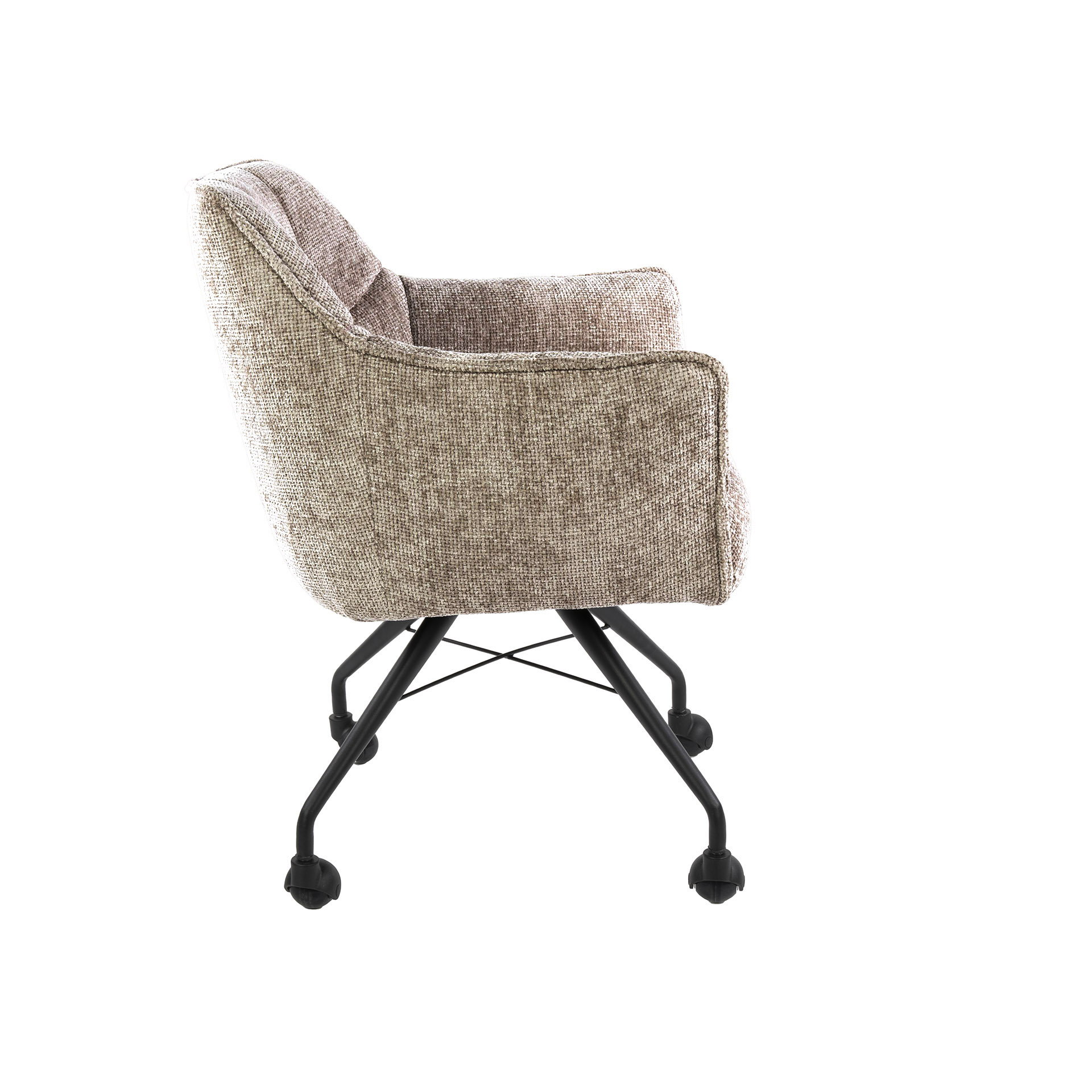 Fauteuil Raster roulettes - par 2 - Hoven sable