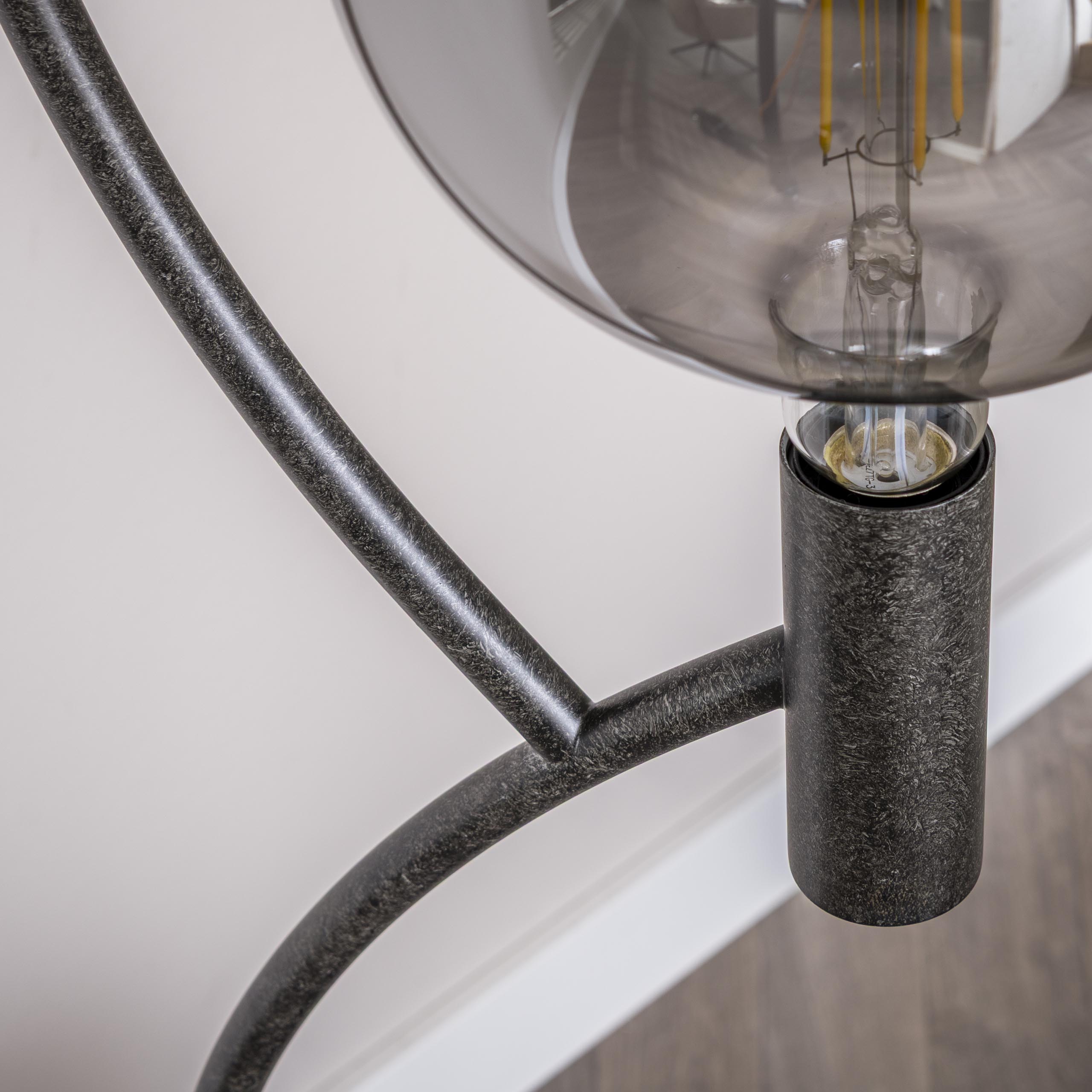 Lampadaire Arcus 3 lumières - Noir arctique