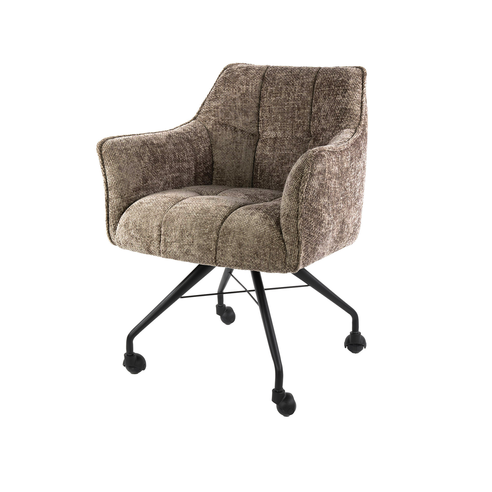 Fauteuil Raster roulettes - emballé par 2 - Hoven champagne