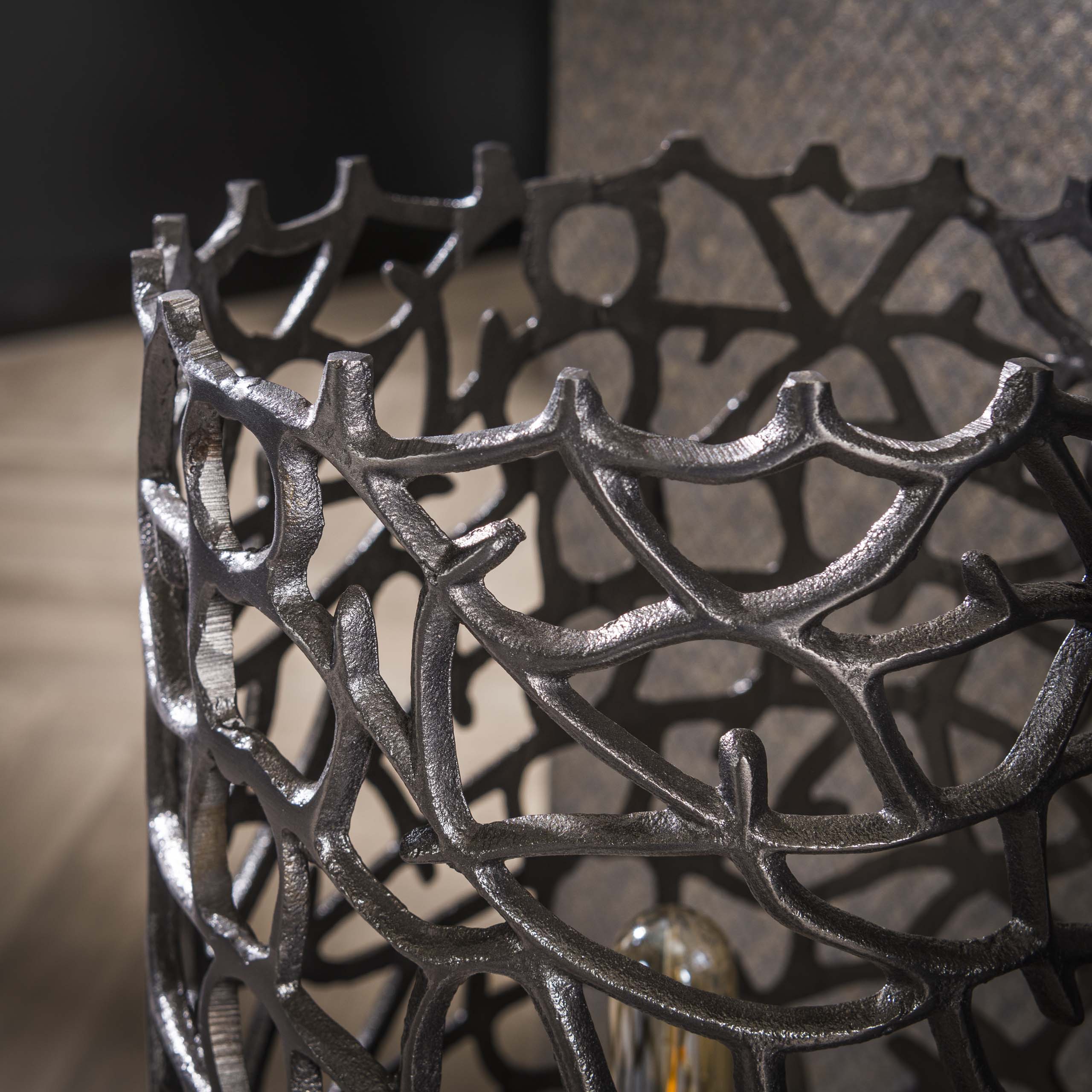 Lampadaire Weaver 1 lumière - Nickel noir