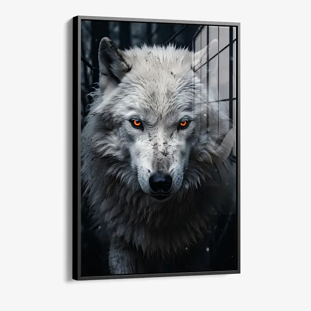 Snowy Wolf II – Verre