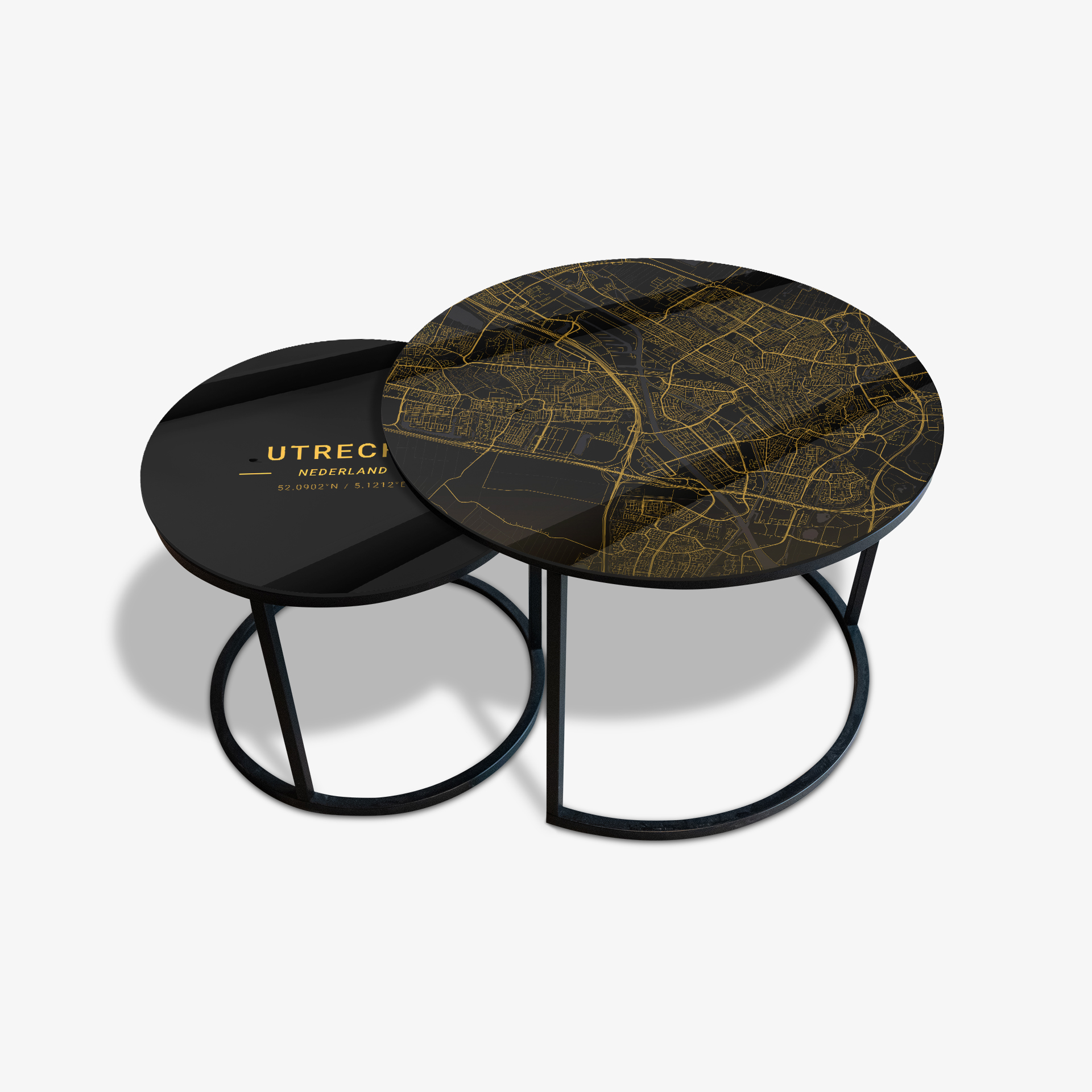 Table basse Noir - Utrecht Or