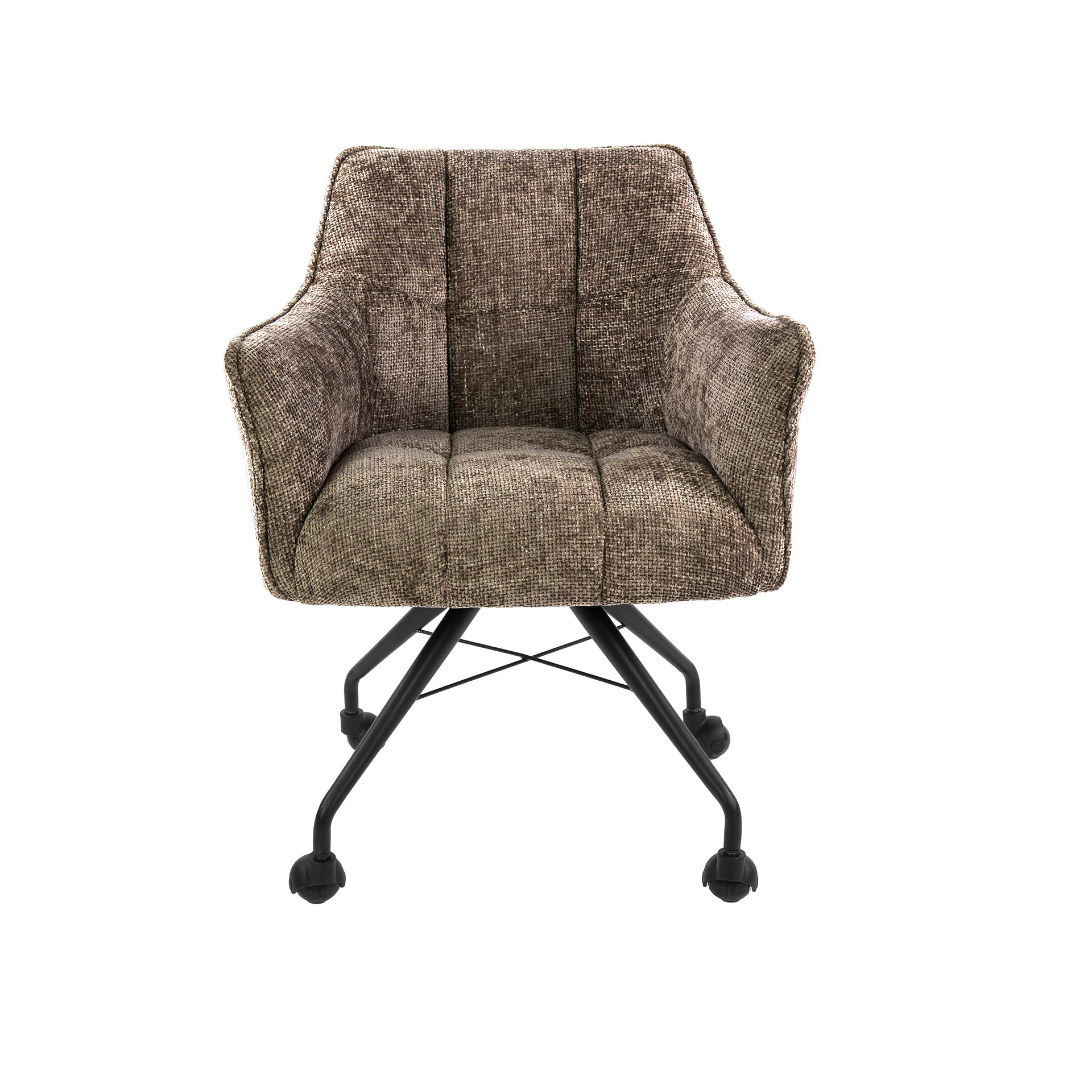 Fauteuil Raster roulettes - emballé par 2 - Hoven champagne