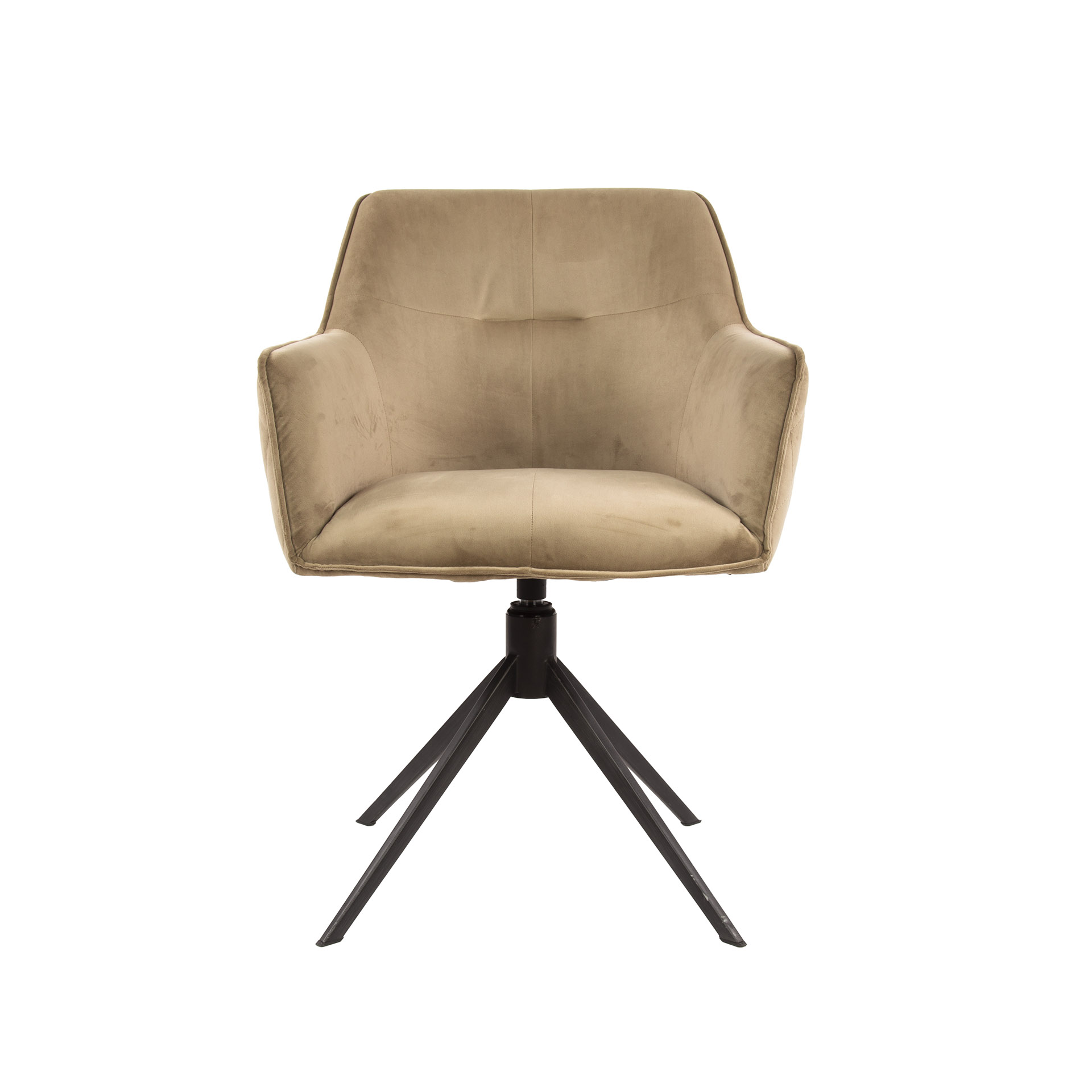 Tirette de fauteuil rotative. VPE2 / Velours champagne