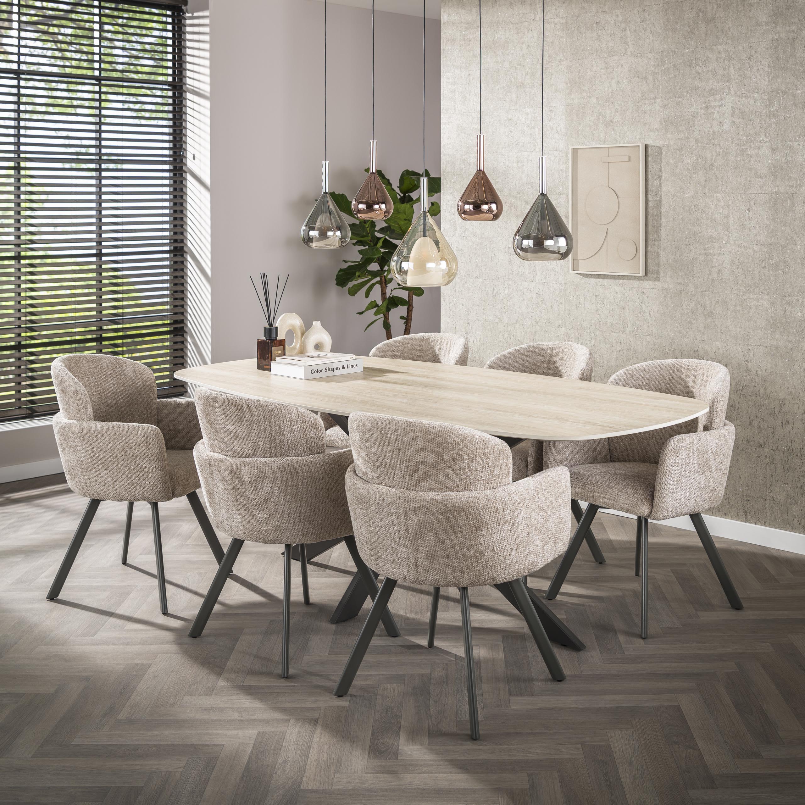 Fauteuil Embrace rotatif - lot de 2 - Hoven sable