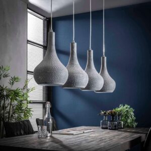 Hanglamp 4L Grey punch