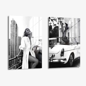 Lot: "Vintage Ladies" (2x) – Verre