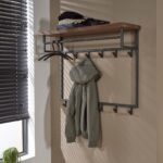 Porte-manteau Daytona 12 haken hoedenplank / Solid Saja (Natural)