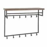 Porte-manteau Daytona 12 haken hoedenplank / Solid Saja (Natural) – Image 5