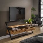Meuble TV lean 2L / Acacia naturel massif – Image 2