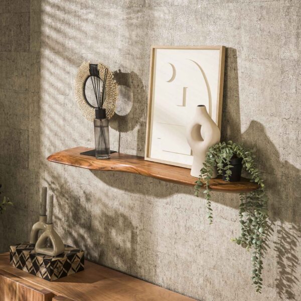 Étagère murale 120 organic / Acacia naturel massif