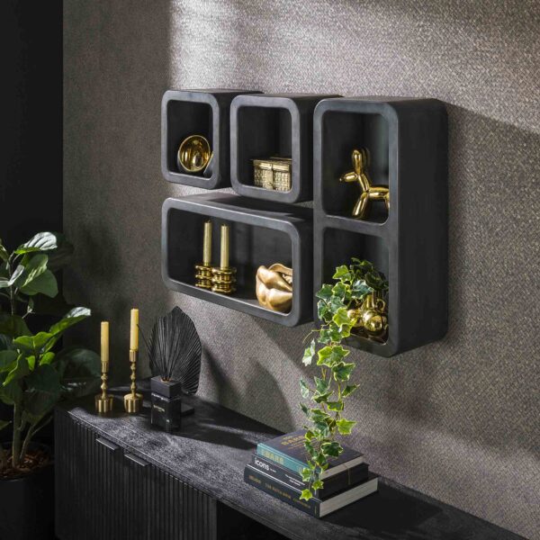 Armoire murale set/4 dark clay / Gris
