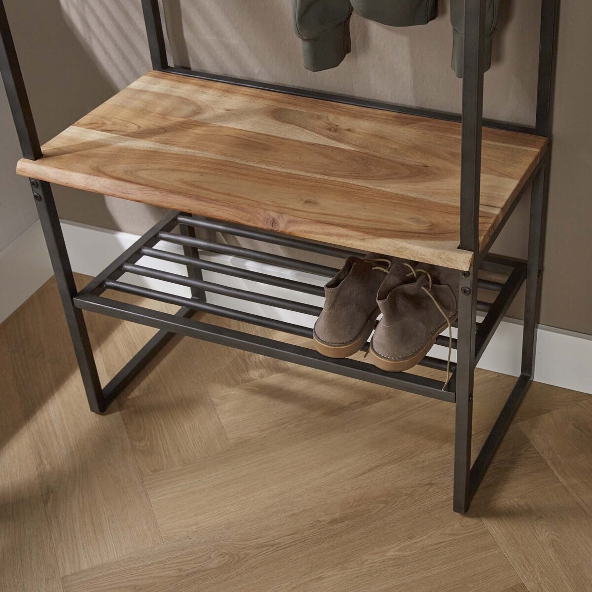 Garde-robe roede edge / Acacia naturel massif – Image 3