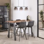 Table de bar 147 Edge 25mm / Acacia naturel massif – Image 2