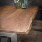 Table de bar 147 Edge 25mm / Acacia naturel massif – Image 3