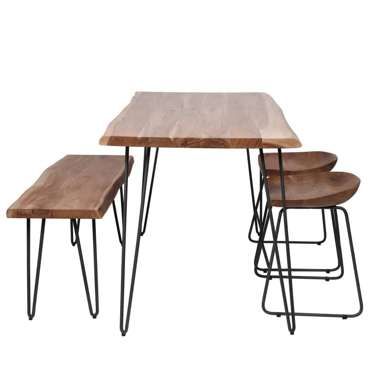 Table à manger edge 130 / Acacia naturel massif – Image 4