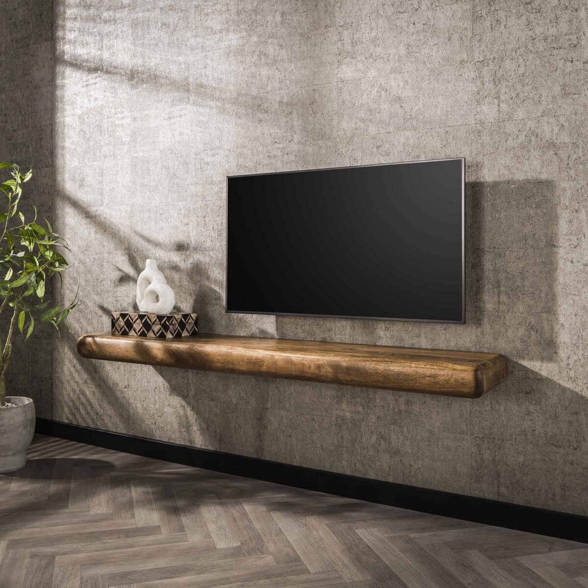 Étagère murale 170 sleek / Solid Mango (Sand Color) – Image 1