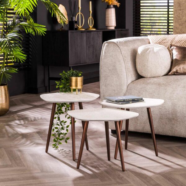 Table basse set/3 Point Stone