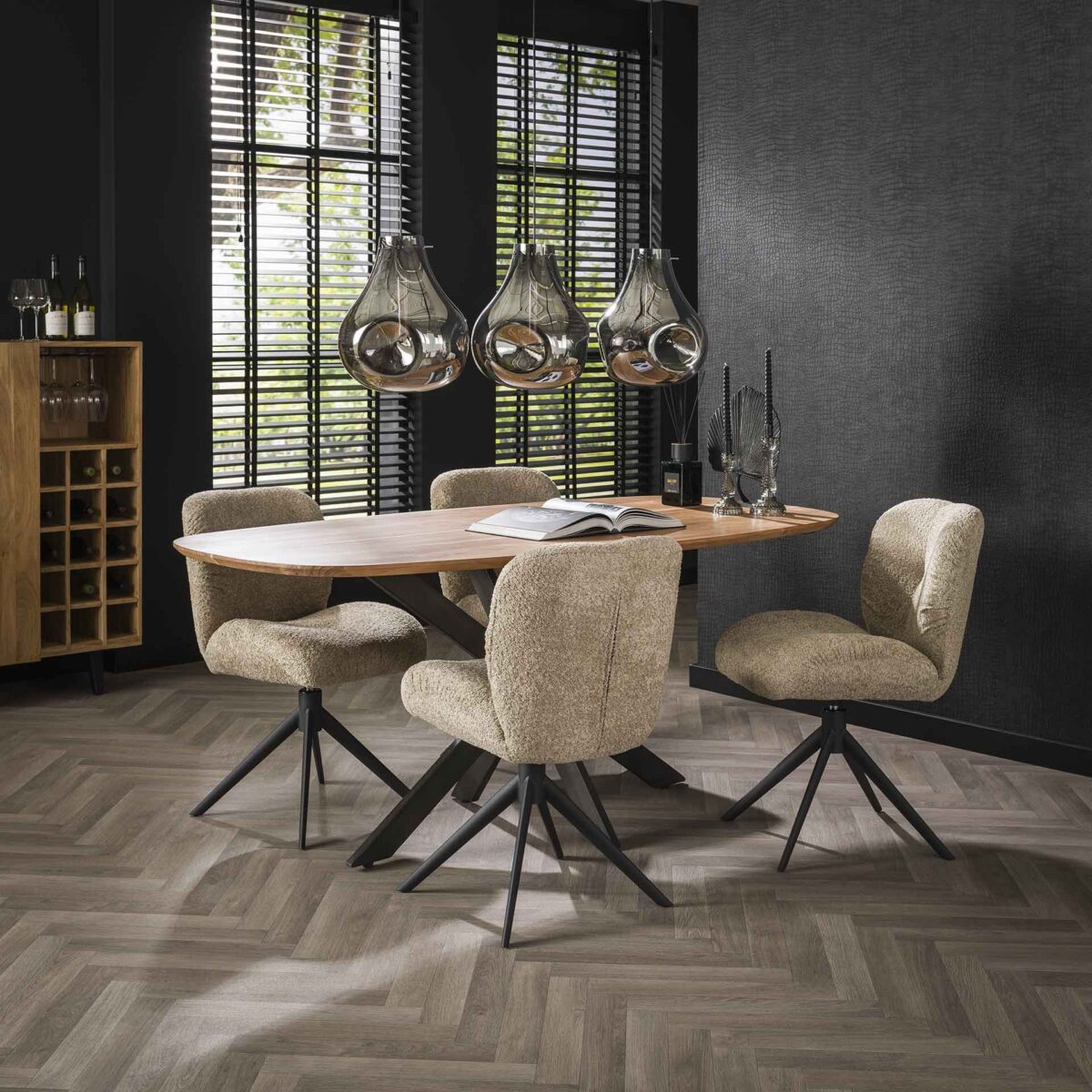 Table à manger 180 Arhus solid / Acacia naturel massif – Image 1