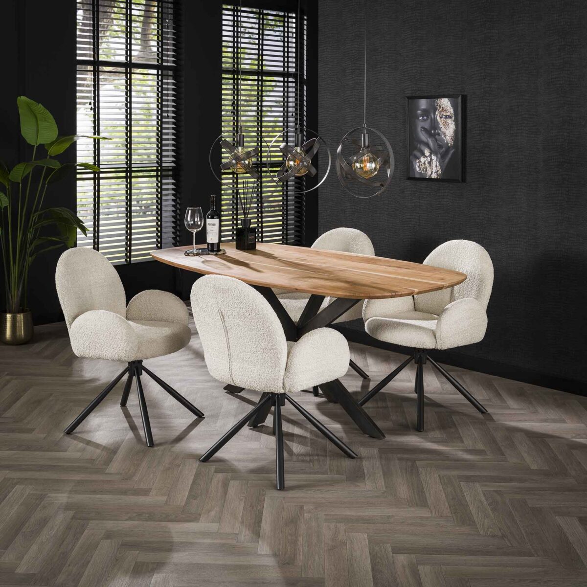 Table à manger 180 Arhus solid / Acacia naturel massif – Image 3